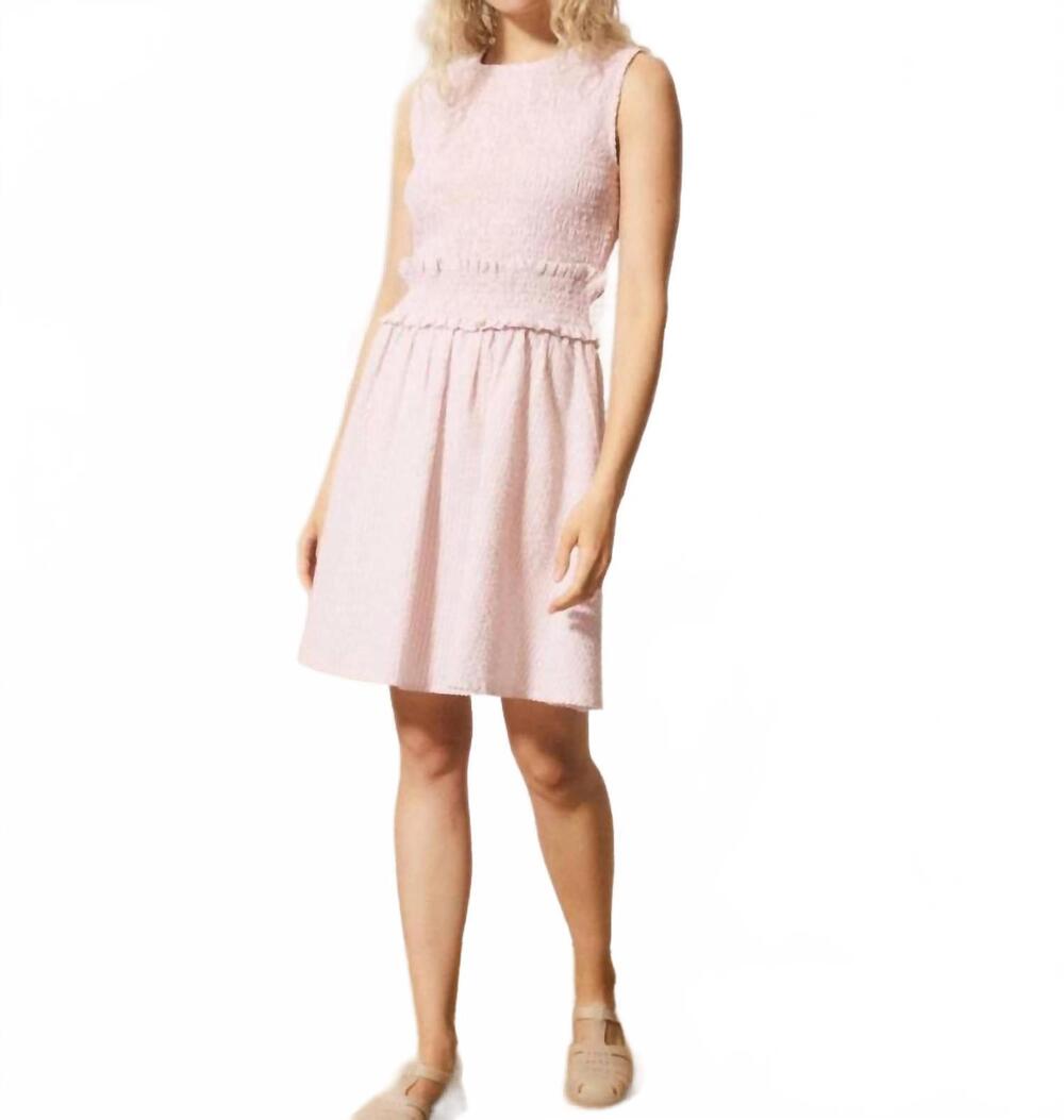 NEW FRNCH antonietta rose pale dress in pink